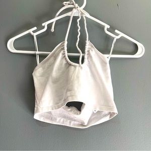Garage halter neck tie top size XS